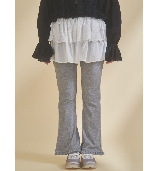 merry jenny「lace skirt flare pants」|その他|グレー