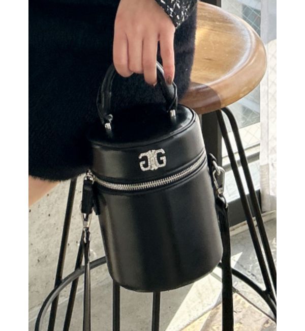 GYDA「Cylindrical 2WAYハンドBAG」|ハンドバッグ|ブラック