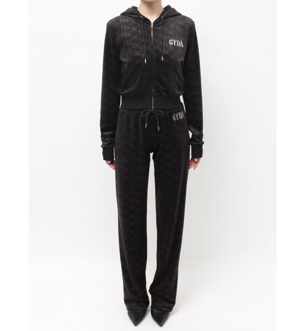 GYDA「GYDA&times;Juicy Couture GG JC Emboss Big Bling Velour Hoodie」|パーカー|