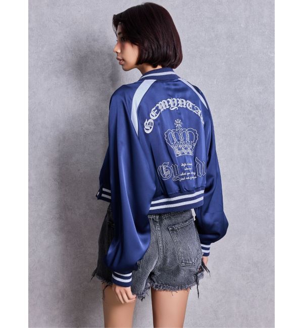GYDA「BACK GYDA logo Shortブルゾン」|ブルゾン・スタジャン|
