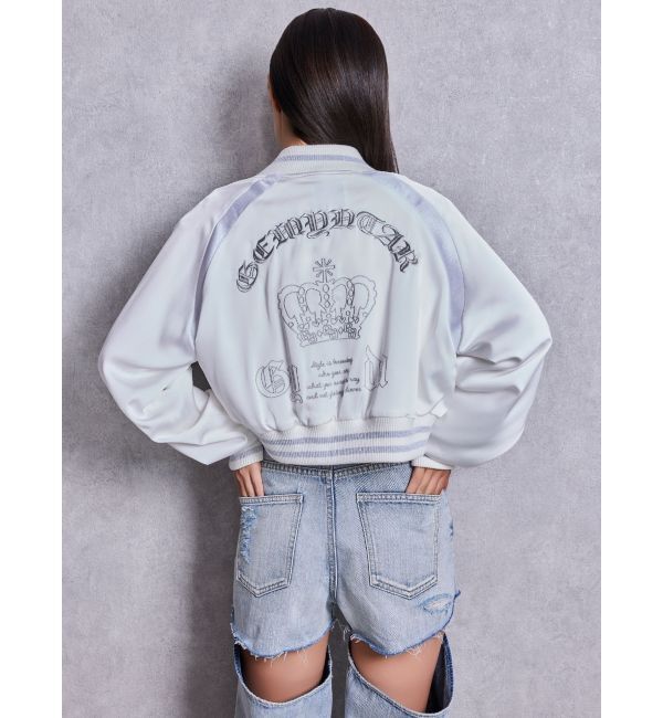 GYDA「BACK GYDA logo Shortブルゾン」|ブルゾン・スタジャン|