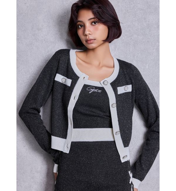 GYDA「Symmetry GYDAラメニットアンサンブル」|ニット・セーター|