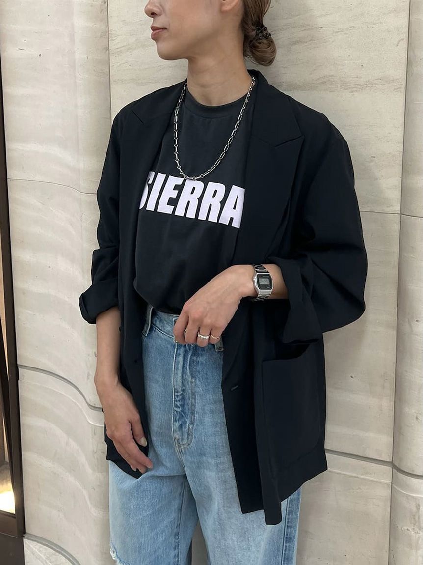 Mila Owen「クールタッチ金釦ダブルブレストブレザー」|テーラードジャケット|