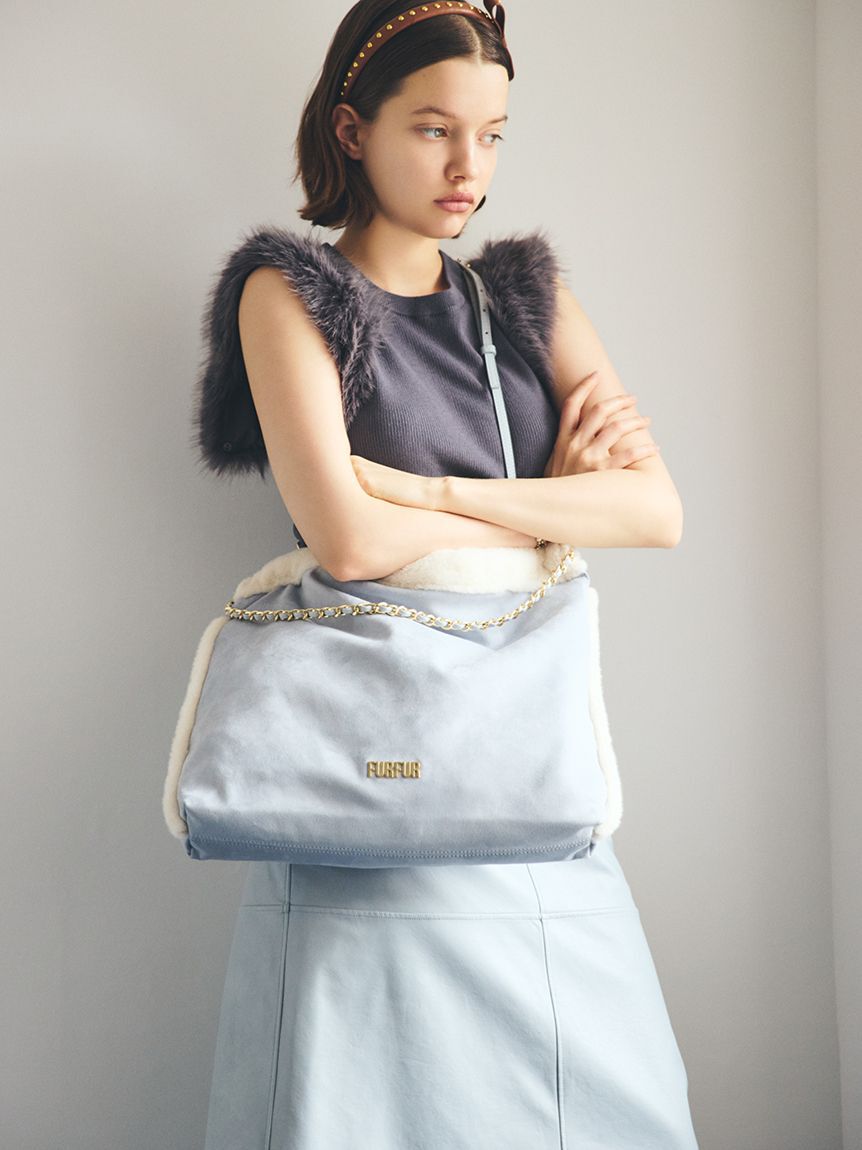 FURFUR「【限定カラー】エコファースリーブニットトップス」|ニット・セーター|