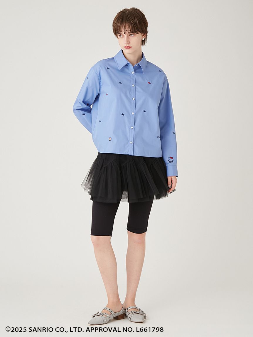FURFUR「HELLO KITTYリボン刺繍シャツ」|シャツ・ブラウス|