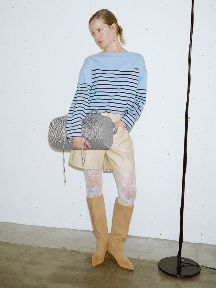 FURFUR「【WEB限定カラー】リボンドラムバッグ」|ショルダー・メッセンジャー|