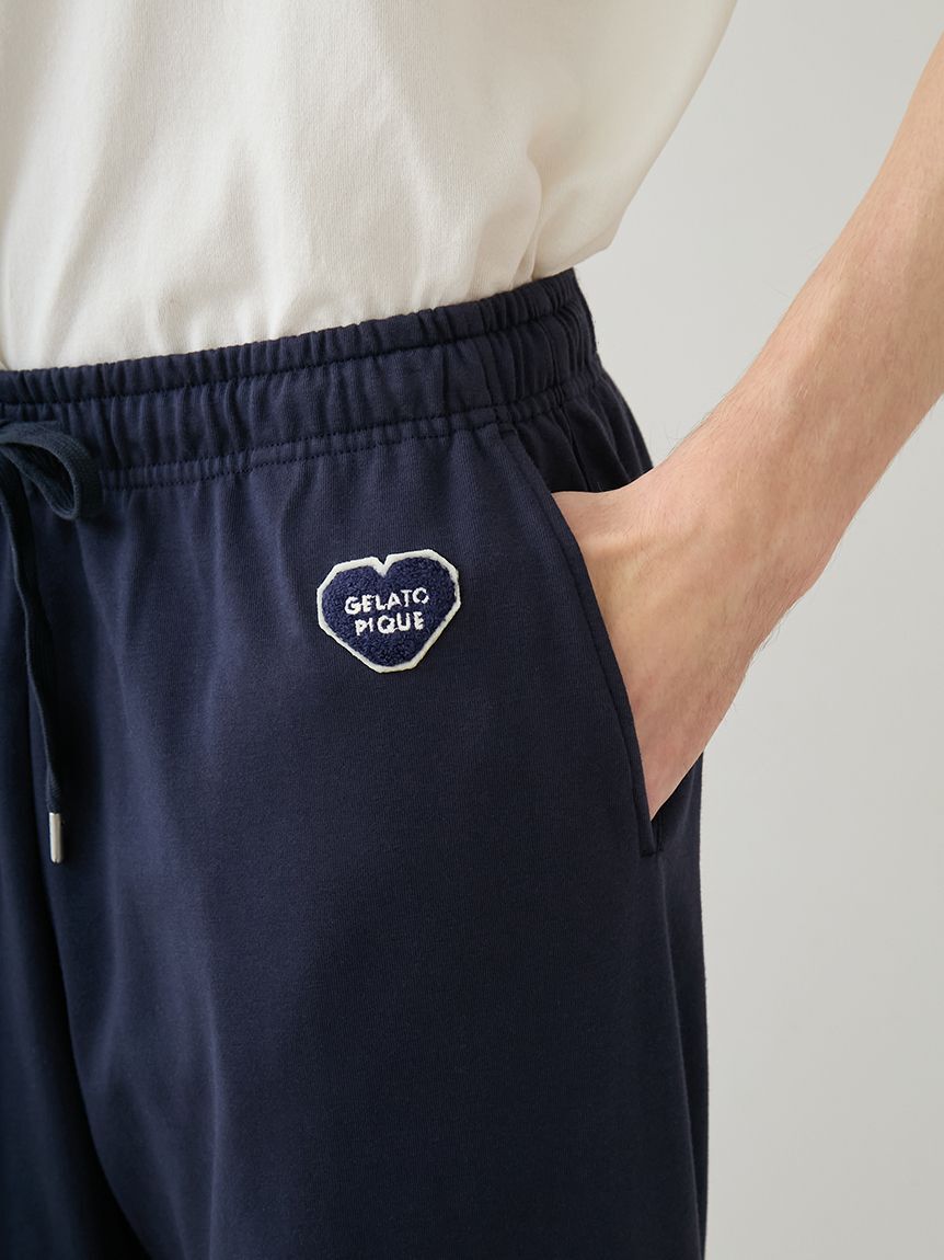 GELATO PIQUE HOMME「【HOMME】裏毛ハートロゴ刺繍ロングパンツ」|ルームウェア|