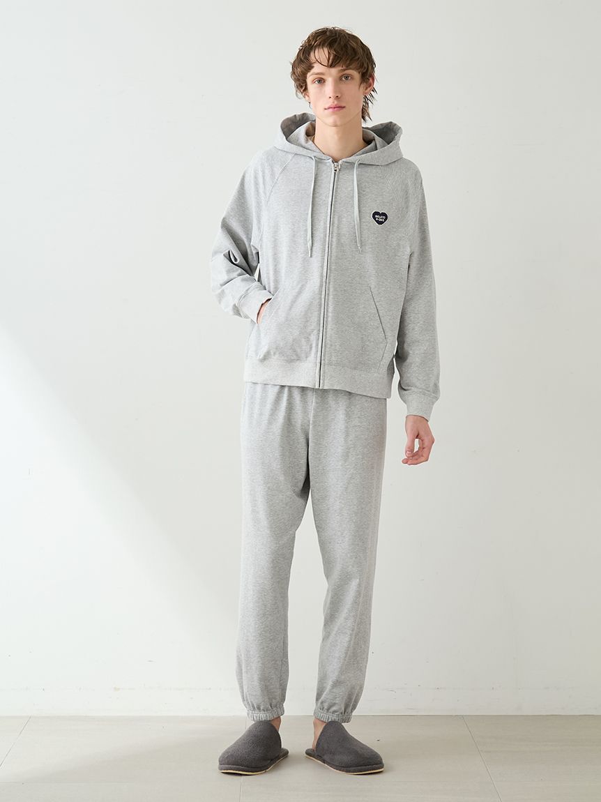GELATO PIQUE HOMME「【HOMME】裏毛ハートロゴ刺繍ロングパンツ」|ルームウェア|
