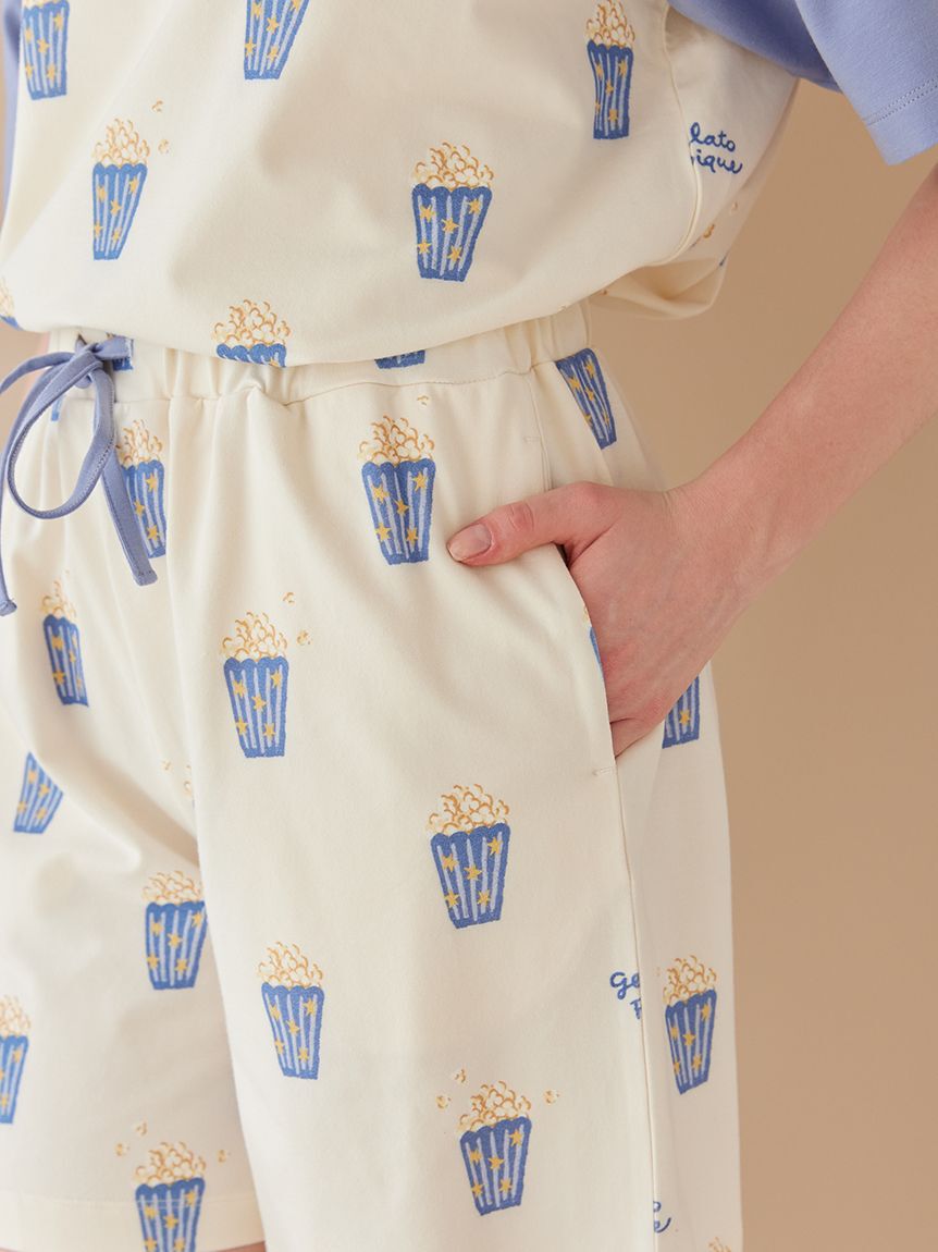 gelato pique「ポップコーン柄ハーフパンツ」|ルームウェア|