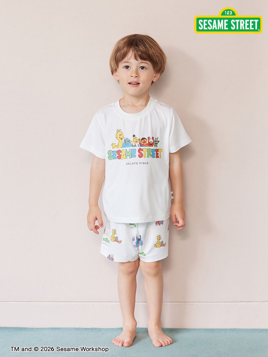 GELATO PIQUE KIDS & BABY「【SESAME STREET】【KIDS】ワンポイントTシャツ」|ルームウェア|OWHT