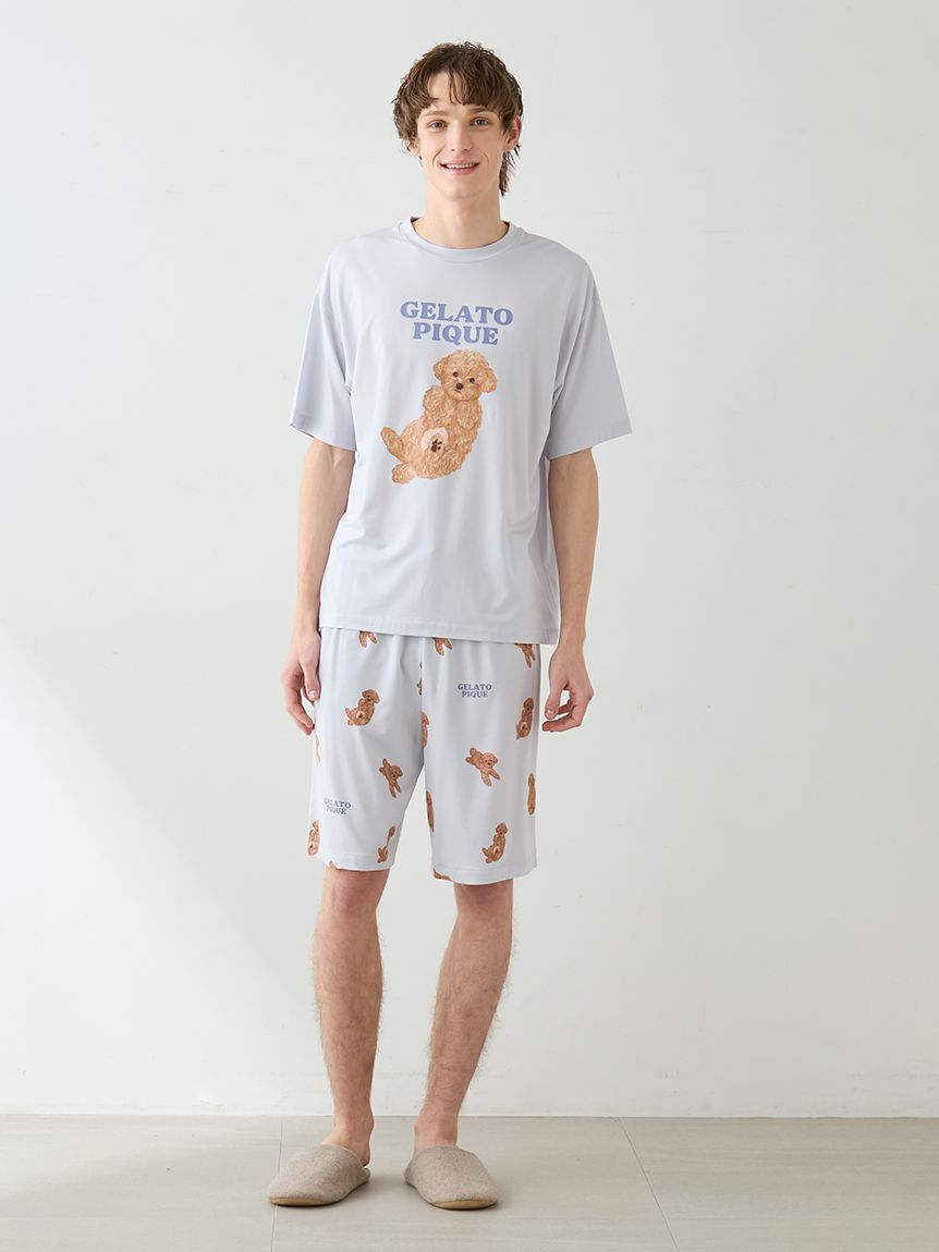 GELATO PIQUE HOMME「【HOMME】ドッグワンポイントTシャツ」|ルームウェア|