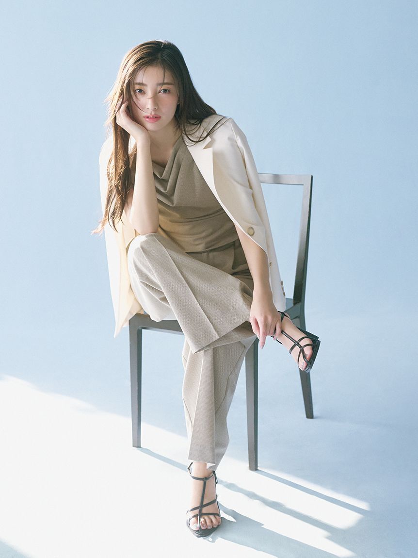 SNIDEL「オフショルドレープブラウス」|シャツ・ブラウス|