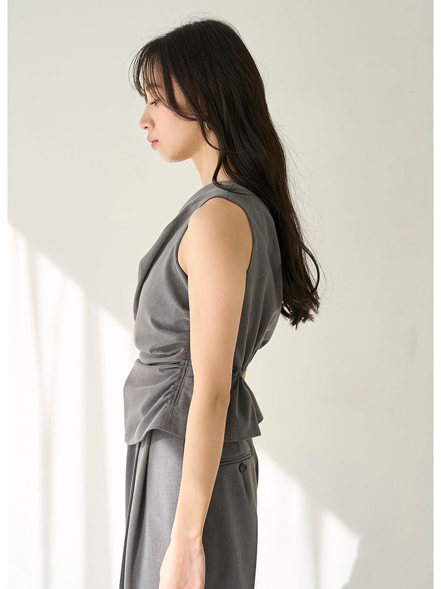 SNIDEL「オフショルドレープブラウス」|シャツ・ブラウス|