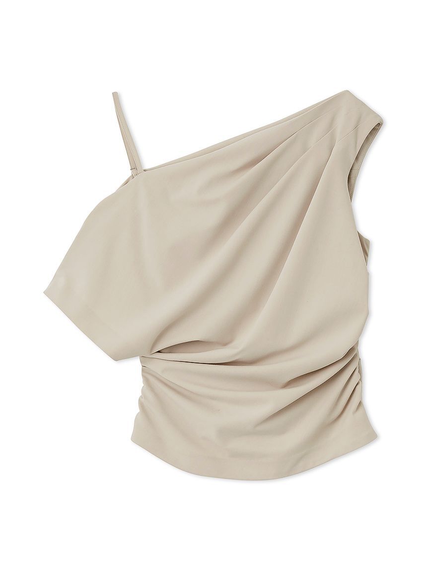 SNIDEL「オフショルドレープブラウス」|シャツ・ブラウス|