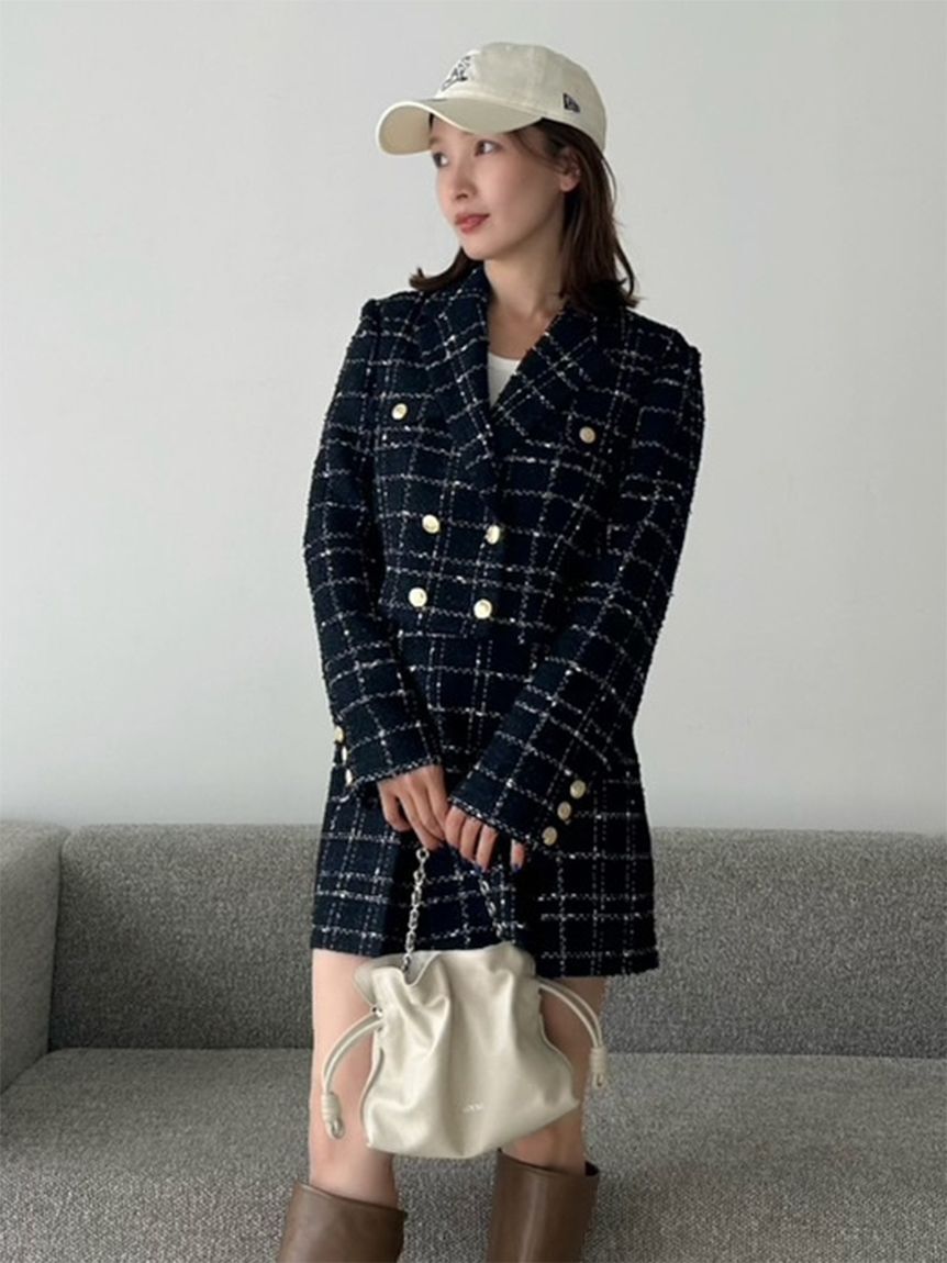 SNIDEL「バリエツイードスカート」|スカート|