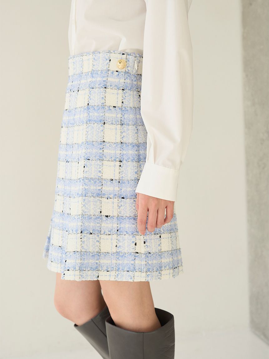 SNIDEL「バリエツイードスカート」|スカート|