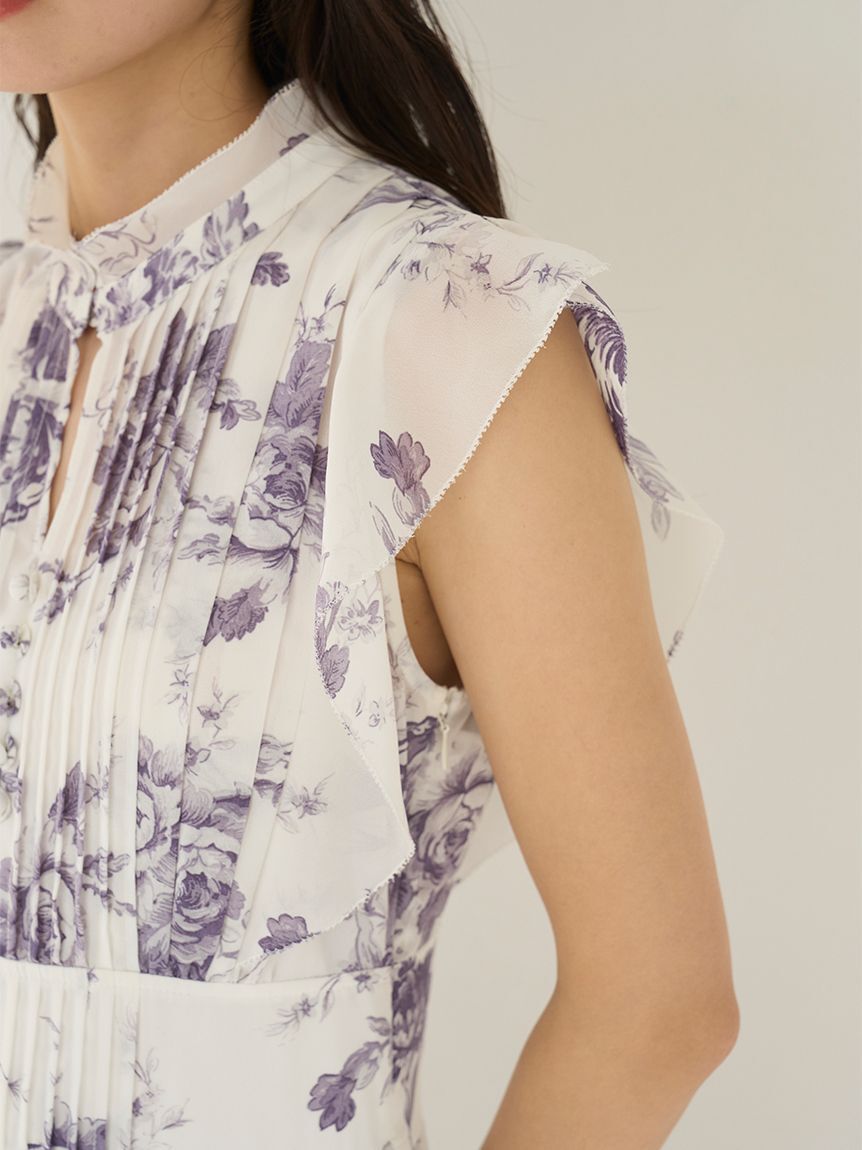 SNIDEL「【販路限定サイズあり】Sustainableプリーツプリントワンピース」|ワンピース|