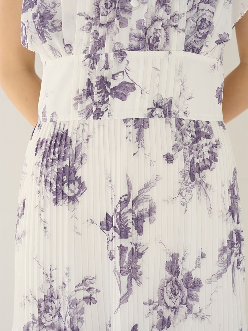 SNIDEL「【販路限定サイズあり】Sustainableプリーツプリントワンピース」|ワンピース|