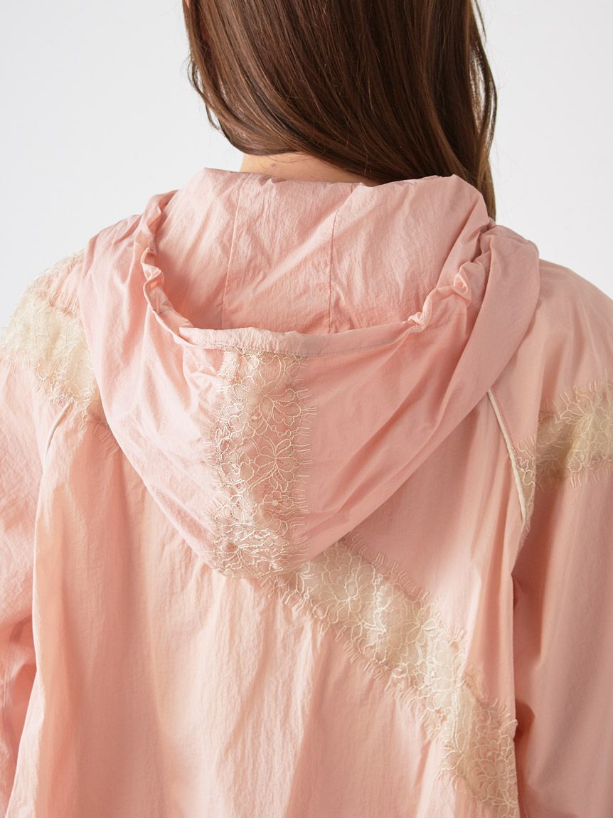 SNIDEL「【Chacott】コラボナイロンレースブルゾン」|ブルゾン・スタジャン|