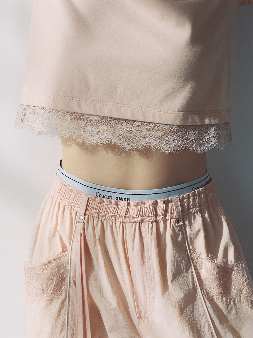 SNIDEL「【Chacott】コラボレーストリムTシャツ」|Tシャツ・カットソー|