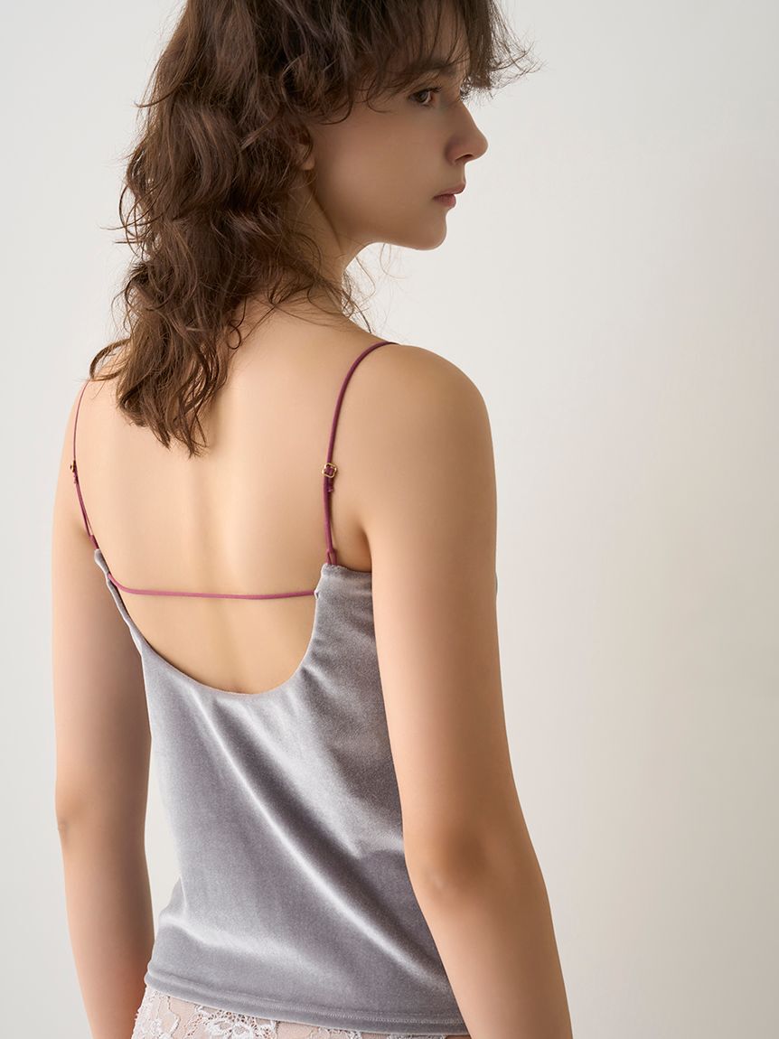 LILY BROWN Lingerie「【LILY BROWN Lingerie】カップインキャミ／ベロアマルチカラー」|インナー|