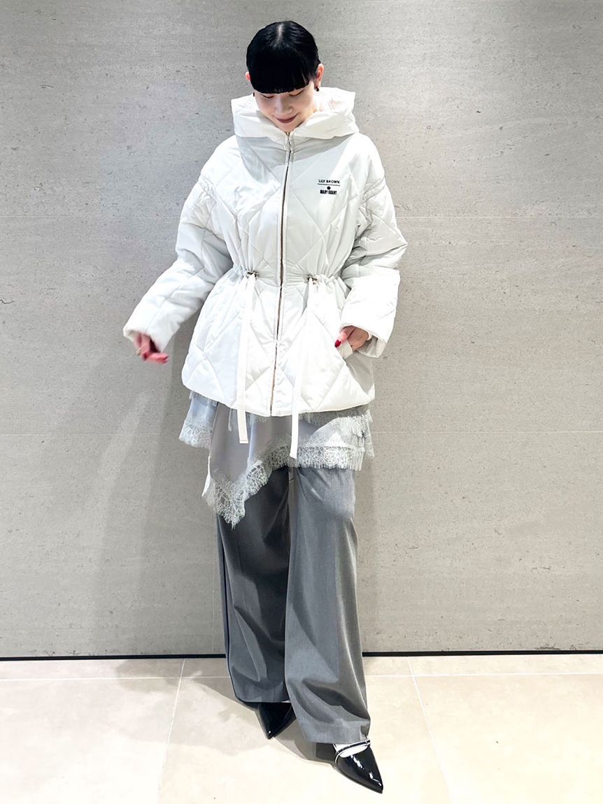 LILY BROWN「【LILY BROWN&times;MARY QUANT】デイジーチャーム付きクラシカルキルティングコート」|その他|