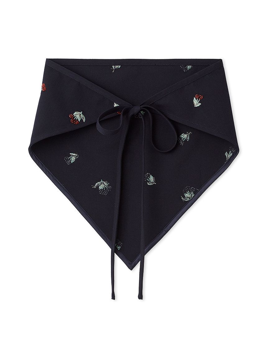 LILY BROWN「【LILY BROWN&times;KEITA MARUYAMA】エンブロイダリートライアングルスカーフ」|バンダナ・スカーフ|NVY