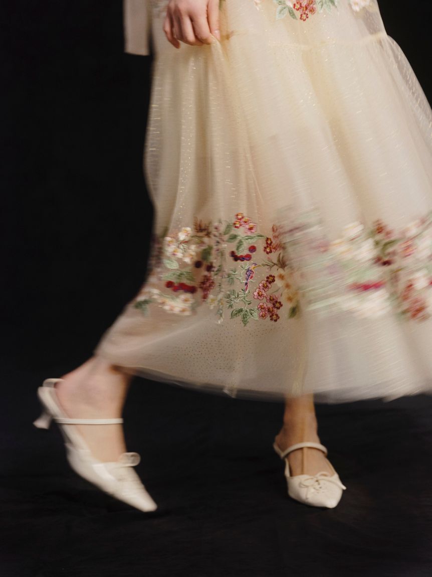 LILY BROWN「【LILY BROWN&times;KEITA MARUYAMA】エンブロイダリーチュールドレス」|ドレス|