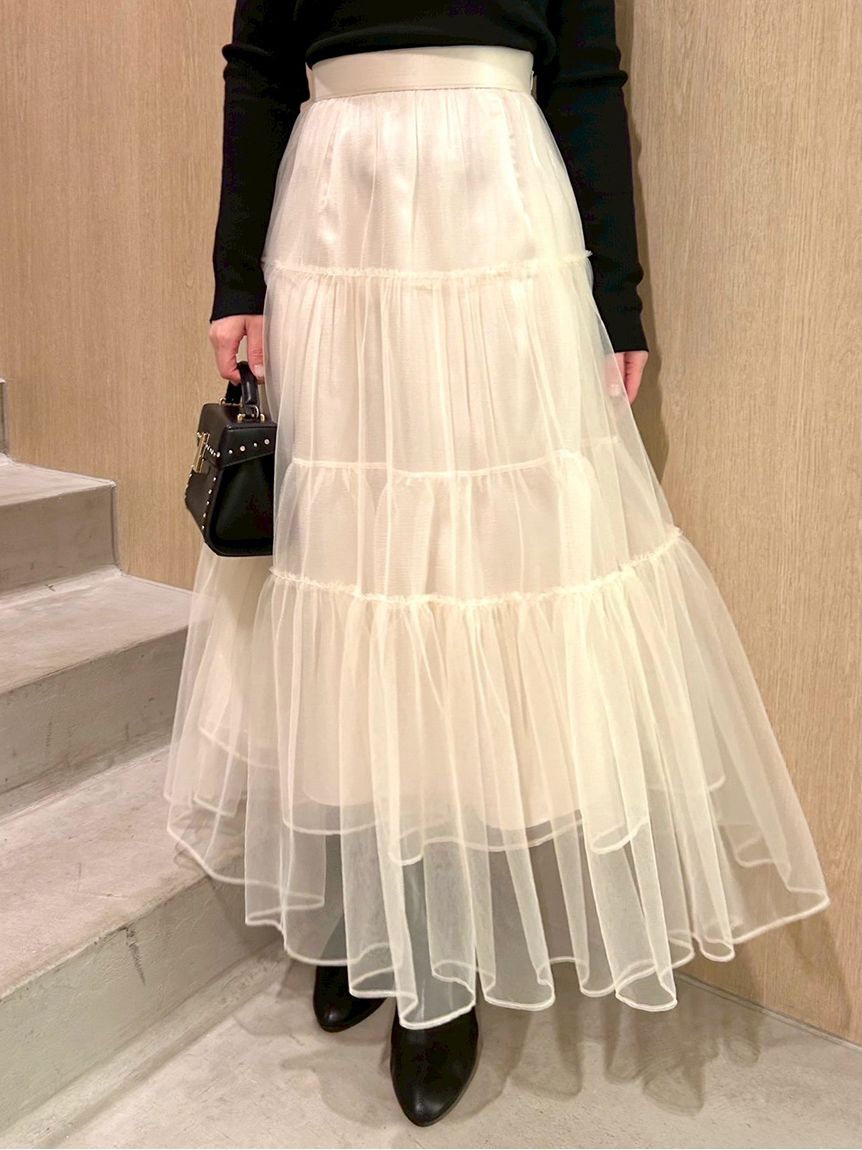 CELFORD「チュールティアードスカート」|スカート|