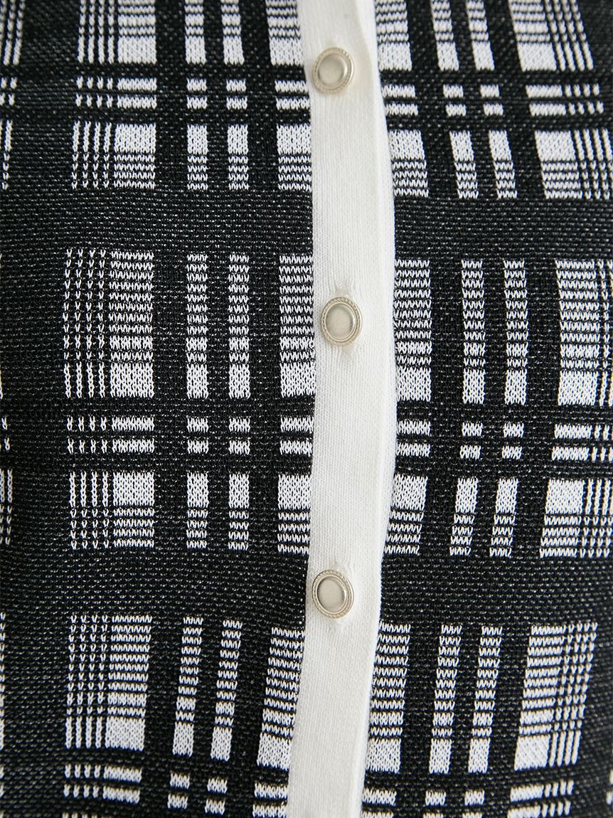 CELFORD「【洗える】【WEB限定カラー】チェックジャカードミニニットワンピースセット」|ワンピース|