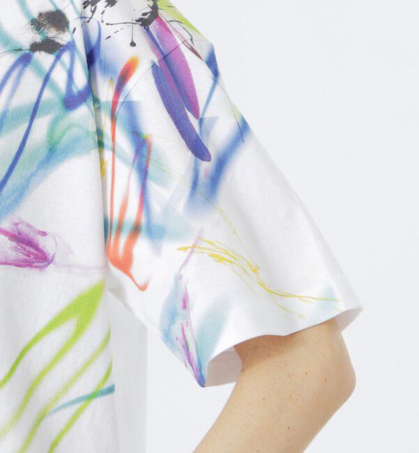  「【KANAKO SASAKI】コラボレーション ネオン グラフィックプリントルーズTシャツ」|Tシャツ・カットソー|