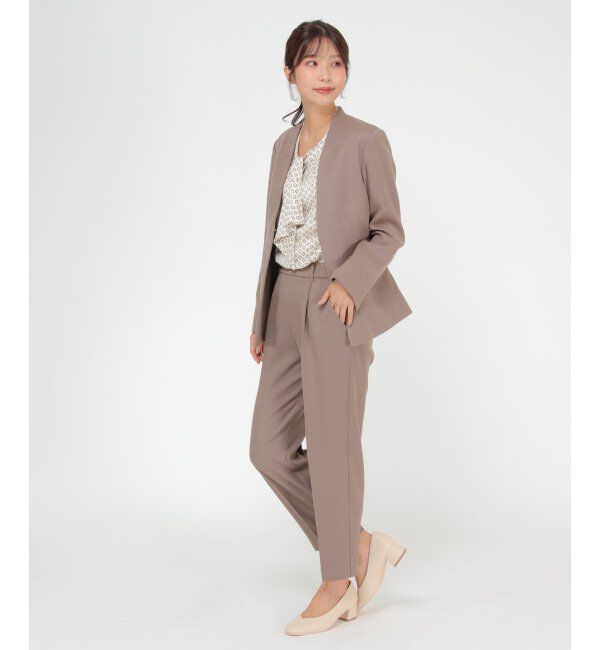 IKKA LOUNGE「【セットアップ対応】ウールライクV襟裏付きジャケット」|その他|