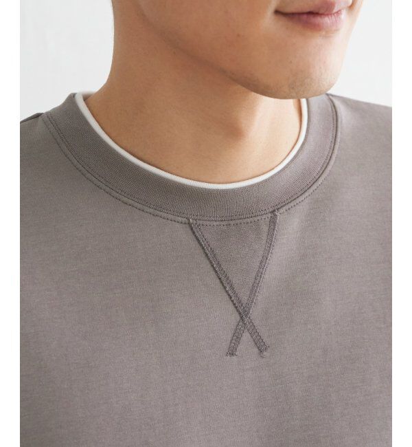 ikka「【抗菌防臭】GOKU楽ダンボールフェイクプルオーバー」|パーカー|