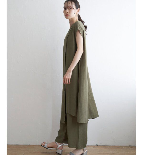 IKKA LOUNGE「冷感スラブワンピースセットアップ」|ワンピース|
