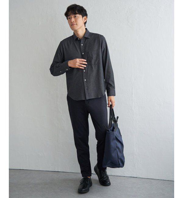 IKKA LOUNGE「デニムライクスイスカラーシャツ」|シャツ・ブラウス|