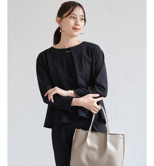 IKKA LOUNGE「【フォーマル対応／2点セット】GOKU楽 長袖セットアップ」|ワンピース|