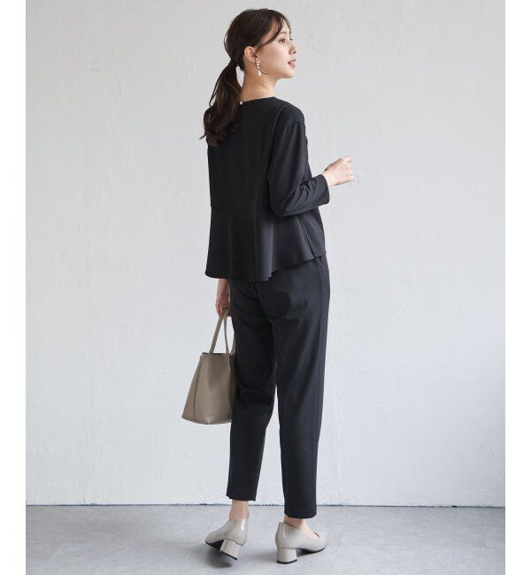 IKKA LOUNGE「【フォーマル対応／2点セット】GOKU楽 長袖セットアップ」|ワンピース|