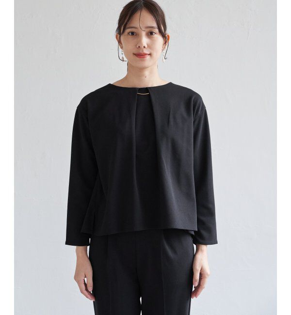 IKKA LOUNGE「【フォーマル対応／2点セット】GOKU楽 長袖セットアップ」|ワンピース|