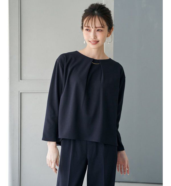 IKKA LOUNGE「【フォーマル対応／2点セット】GOKU楽 長袖セットアップ」|ワンピース|