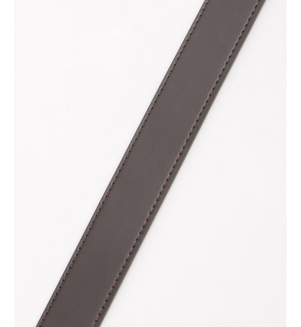 ikka「30mmダブルカンレザーベルト」|ダウンベスト・ベスト|