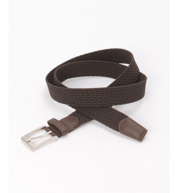 ikka「ストレッチゴムメッシュベルト」|ダウンベスト・ベスト|ブラウン