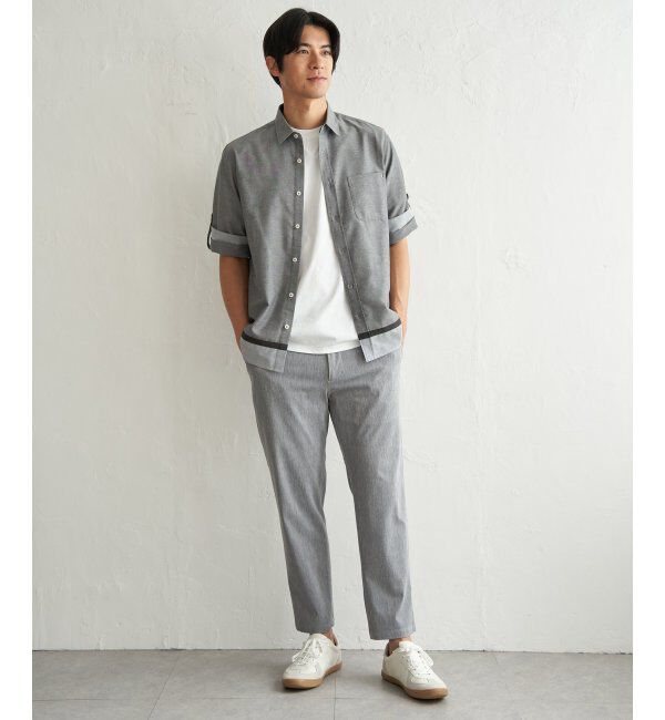 ikka「オックス袖2way裾切り替えシャツ」|シャツ・ブラウス|