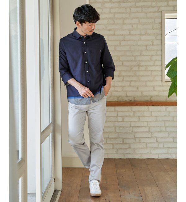ikka「オックス袖2way裾切り替えシャツ」|シャツ・ブラウス|