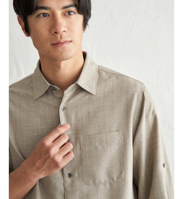 ikka「速乾ドビー袖2wayシャツ」|シャツ・ブラウス|