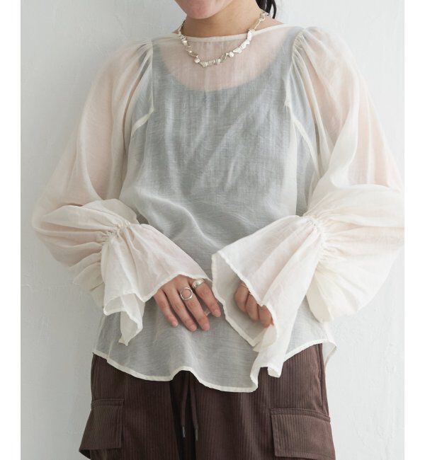 VENCE share style「袖フレアブラウス」|シャツ・ブラウス|