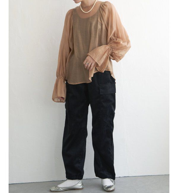 VENCE share style「袖フレアブラウス」|シャツ・ブラウス|