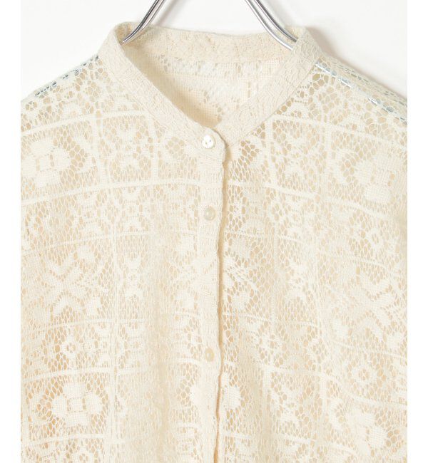 VENCE share style「レーススタンドシャツ」|シャツ・ブラウス|