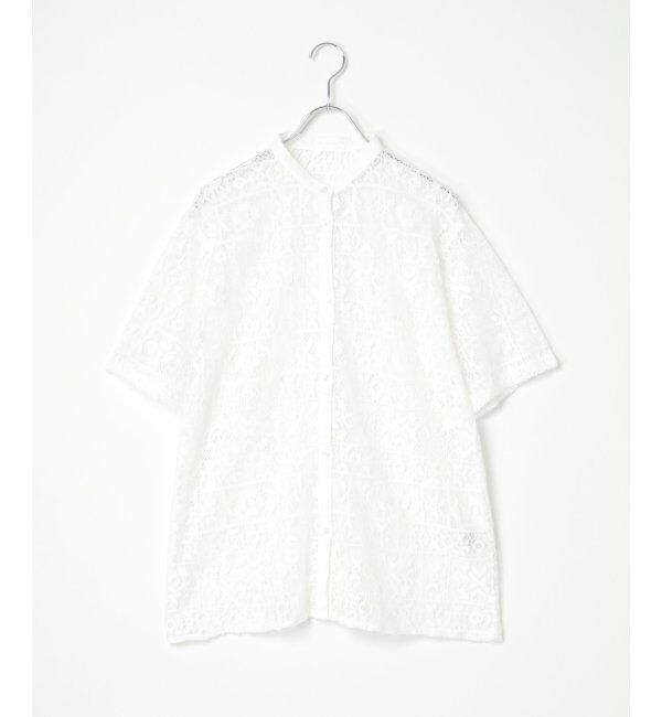 VENCE share style「レーススタンドシャツ」|シャツ・ブラウス|