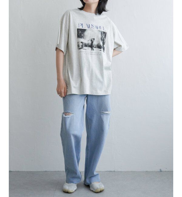 VENCE share style「PLAUSIBLE ピグメントTシャツ」|Tシャツ・カットソー|
