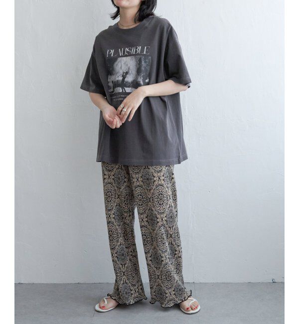 VENCE share style「PLAUSIBLE ピグメントTシャツ」|Tシャツ・カットソー|